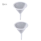 Maxbell 2 Pieces Small Plastic Funnels For Diffuser Bottle Mini Liquid Oil Funnels