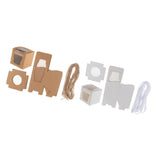 Maxbell 24 Pieces Kraft Paper Cake Cupcake Box Bakery Wedding Favor White and Brown