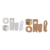 Maxbell 24 Pieces Kraft Paper Cake Cupcake Box Bakery Wedding Favor White and Brown