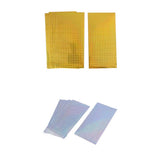 Maxbell 10Pcs Bright Fishing Lure Tape Sticker Holographic Adhesive Film DIY