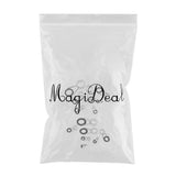 Maxbell 14Pcs Ceramic Ring Eyes Fishing Rod Tip Guides Free Stainless Steel Frame