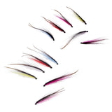 Maxbell 12Pcs Tube Fly Fishing Mini Sunray Shadow Riffle Hitch Salmon Flies