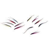 Maxbell 12Pcs Tube Fly Fishing Mini Sunray Shadow Riffle Hitch Salmon Flies