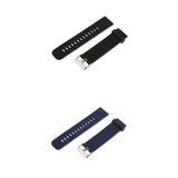 Maxbell Durable Men Silicone Waterproof Sports Watchband Strap Deployment Clasp 22mm