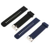 Maxbell Durable Men Silicone Waterproof Sports Watchband Strap Deployment Clasp 22mm