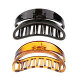 Maxbell 2pcs Womens Large Hair Claw Clamps Clips Grips Styling Tool Hair Accessories