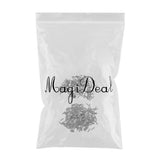 Maxbell 400pcs Copper Single Crimp Connector Crimping Loop Sleeve for Rig Making
