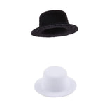 Maxbell 2 Pieces 1:12 Scale Dollhouse Miniature Bowler Doll Hat Kids Prented Toys