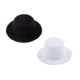 Maxbell 2 Pieces 1:12 Scale Dollhouse Miniature Bowler Doll Hat Kids Prented Toys