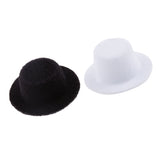 Maxbell 2 Pieces 1:12 Scale Dollhouse Miniature Bowler Doll Hat Kids Prented Toys