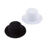 Maxbell 2 Pieces 1:12 Scale Dollhouse Miniature Bowler Doll Hat Kids Prented Toys