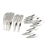 Maxbell 20pcs Sliver Metal Hairpins Hair Clips Snap Barrette Water Drop Design