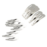 Maxbell 20pcs Sliver Metal Hairpins Hair Clips Snap Barrette Water Drop Design