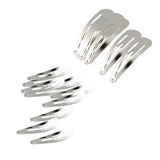 Maxbell 20pcs Sliver Metal Hairpins Hair Clips Snap Barrette Water Drop Design