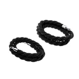 Maxbell Twisted Barrier Rope Queue Nylon for Post Stands Exhibition Crowd 3&2m Black