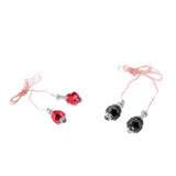 Maxbell 4Pcs Motorcycle 6mm Bolt License Plate Frame LED Light Strobe Flashing