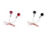 Maxbell 4Pcs Motorcycle 6mm Bolt License Plate Frame LED Light Strobe Flashing