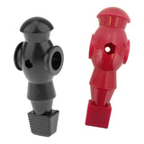 Maxbell 2pcs Foosball Man Table Football Soccer Player for Dynamo Table Black & Red