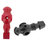 Maxbell 2pcs Foosball Man Table Football Soccer Player for Dynamo Table Black & Red