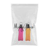 Maxbell 2pcs Rectangle Neoprene Floating Keyring for Boating Sailing Rose Red&Orange