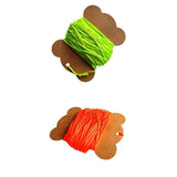 Maxbell 2pcs Durable High Strength Flat Line for Scuba Dive 30m/50m Orange & Green