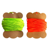 Maxbell 2pcs Durable High Strength Flat Line for Scuba Dive 30m/50m Orange & Green
