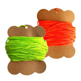 Maxbell 2pcs Durable High Strength Flat Line for Scuba Dive 30m/50m Orange & Green