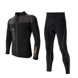 Maxbell 3mm Neoprene Wetsuits Long Sleeve Front Zip Jacket Surf Diving Suit Pants L