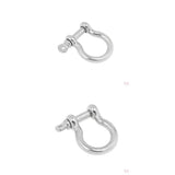 Maxbell 4pcs Marine Stainless Steel Chain Rigging Bow Shackle Captive Pin 6mm & 5mm