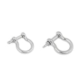 Maxbell 2pcs Marine Stainless Steel Chain Rigging Bow Shackle Captive Pins 6mm & 8mm