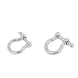 Maxbell 2pcs Marine Stainless Steel Chain Rigging Bow Shackle Captive Pins 6mm & 8mm