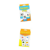 Maxbell 2 Set English Flash Cards Number Alphabet Kindergarten Toddlers Preschool
