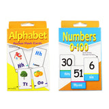 Maxbell 2 Set English Flash Cards Number Alphabet Kindergarten Toddlers Preschool
