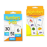 Maxbell 2 Set English Flash Cards Number Alphabet Kindergarten Toddlers Preschool