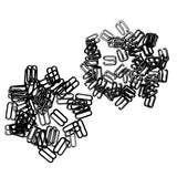 Maxbell 200Pc Metal Black Lingerie Hardware Sewing Clip Hook Eye for Bra Straps 10mm