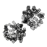 Maxbell 200Pc Metal Black Lingerie Hardware Sewing Clip Hook Eye for Bra Straps 10mm