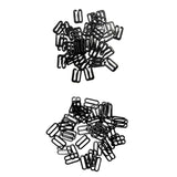 Maxbell 200Pc Metal Black Lingerie Hardware Sewing Clip Hook Eye for Bra Straps 10mm