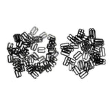 Maxbell 200Pc Metal Black Lingerie Hardware Sewing Clip Hook Eye for Bra Straps 10mm