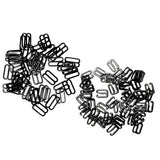 Maxbell 200Pc Metal Black Lingerie Hardware Sewing Clip Hook Eye for Bra Straps 10mm