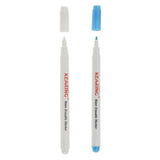 Maxbell 2pcs 1mm Water Erasable Soluble Pen Vanishing Fabric Marker Blue White