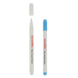 Maxbell 2pcs 1mm Water Erasable Soluble Pen Vanishing Fabric Marker Blue White