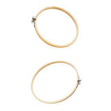 Maxbell 2Pcs Bamboo Embroidery Frame Hoop Ring Cross Stitch Sewing Tool Craft 4" 5"