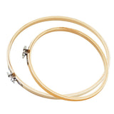 Maxbell 2Pcs Bamboo Embroidery Frame Hoop Ring Cross Stitch Sewing Tool Craft 4" 5"