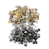 Maxbell 200 Sets Metal Press Stud Snap Button Fastener for Leather Craft