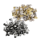 Maxbell 200 Sets Metal Press Stud Snap Button Fastener for Leather Craft