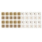 Maxbell 20 Sets Magnetic Bag Clasps for Craft Clothing Bag DIY 14mm Bronze & Silver