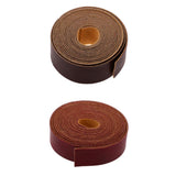 Maxbell 2 Pieces 10 Meters Long DIY PU Leather Straps Strips for Crafts  2cm Wide