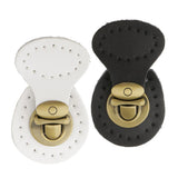 Maxbell 2 Pieces Genuine Leather Bag Lock Fasteners Snap Buckles Clasp Replacement