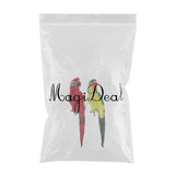 Maxbell 2pcs Feathered Artificial Macaw Bird Home Garden Decor Parrot Green&Red