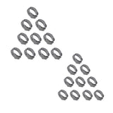 Maxbell 20 Pieces Steel Single Ear Hydraulic Hose Clamps  19.4-22.6mm 20.3-23.5mm